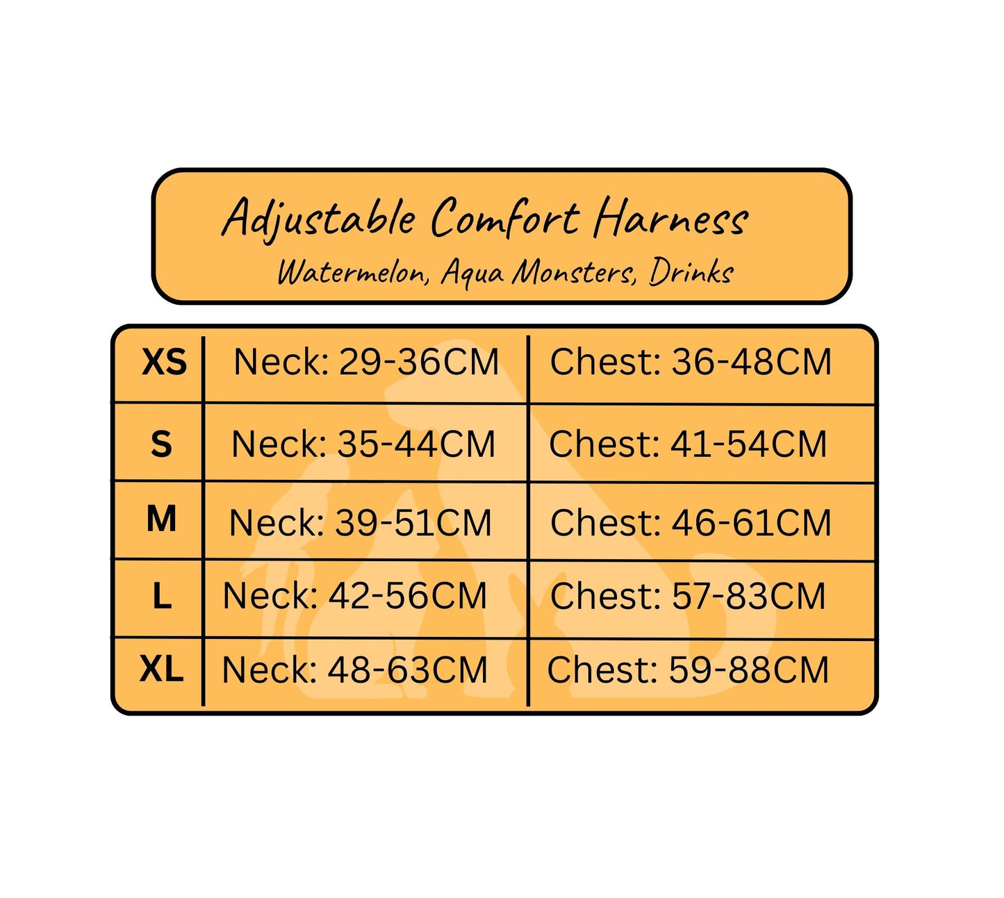 Adjustable Comfort Harness: DRINKS