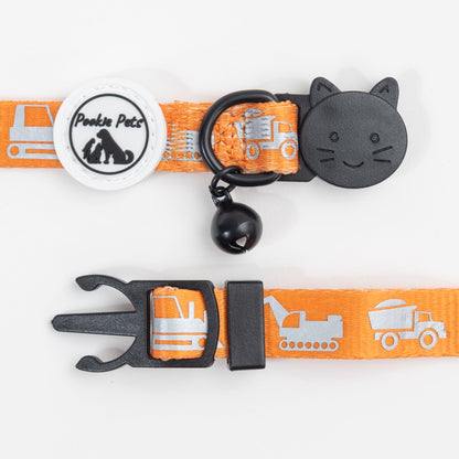 Reflective Comfort Cat Collar with Truck Designs - Pookie Pets