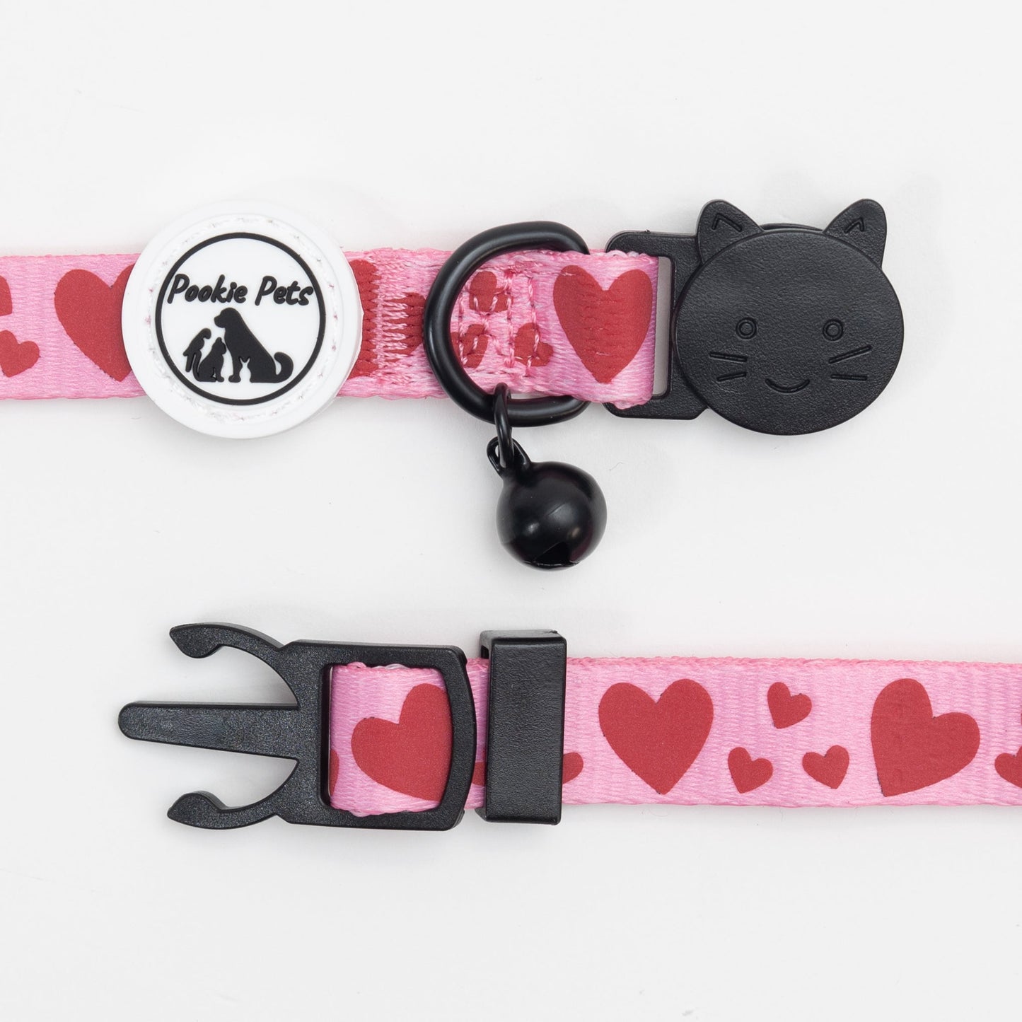 Best Cat Collar: Reflective Comfort Cat Collar with Heart Patterns by Pookie Pets