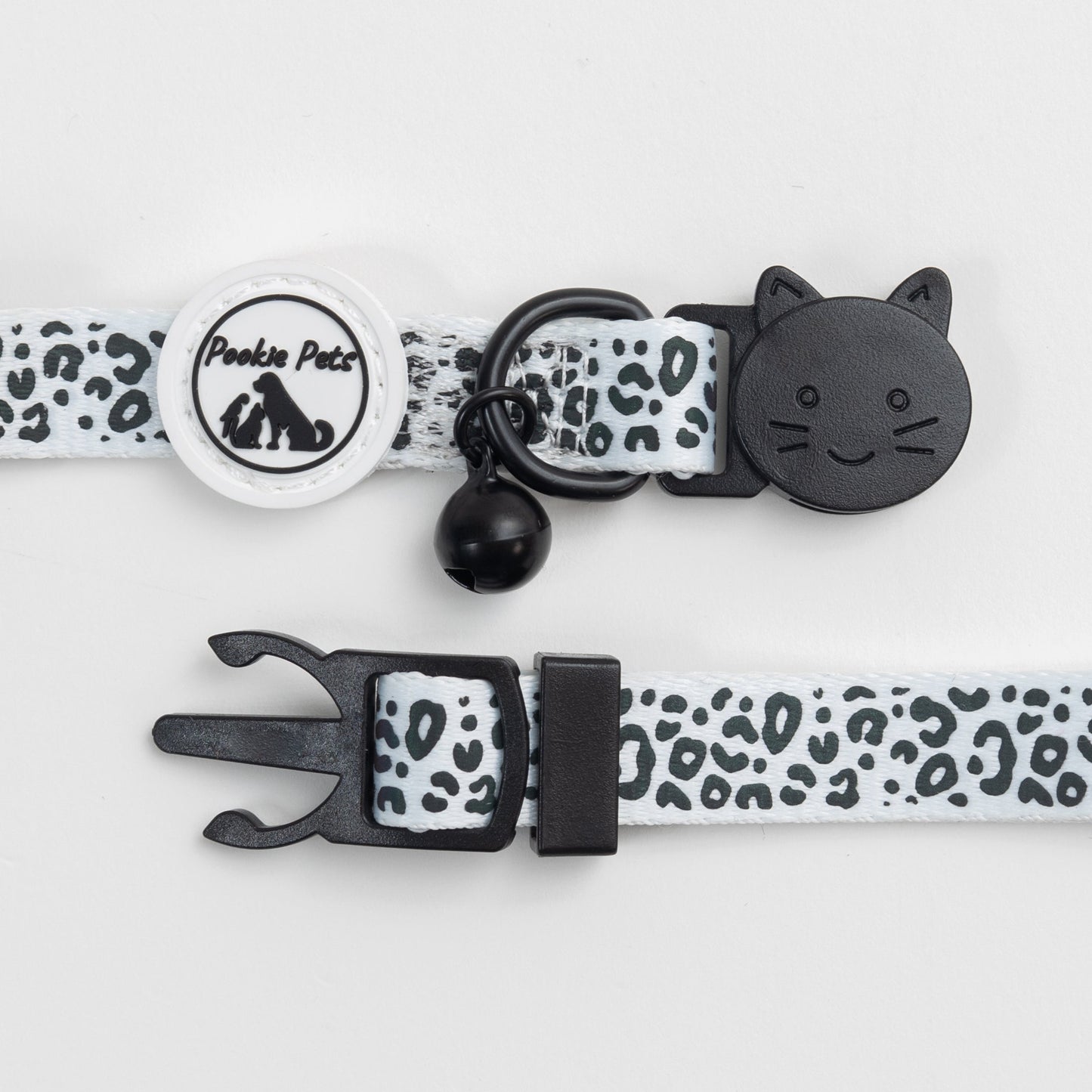Reflective Comfort Cat Collar with Leopard Print by Pookie Pets