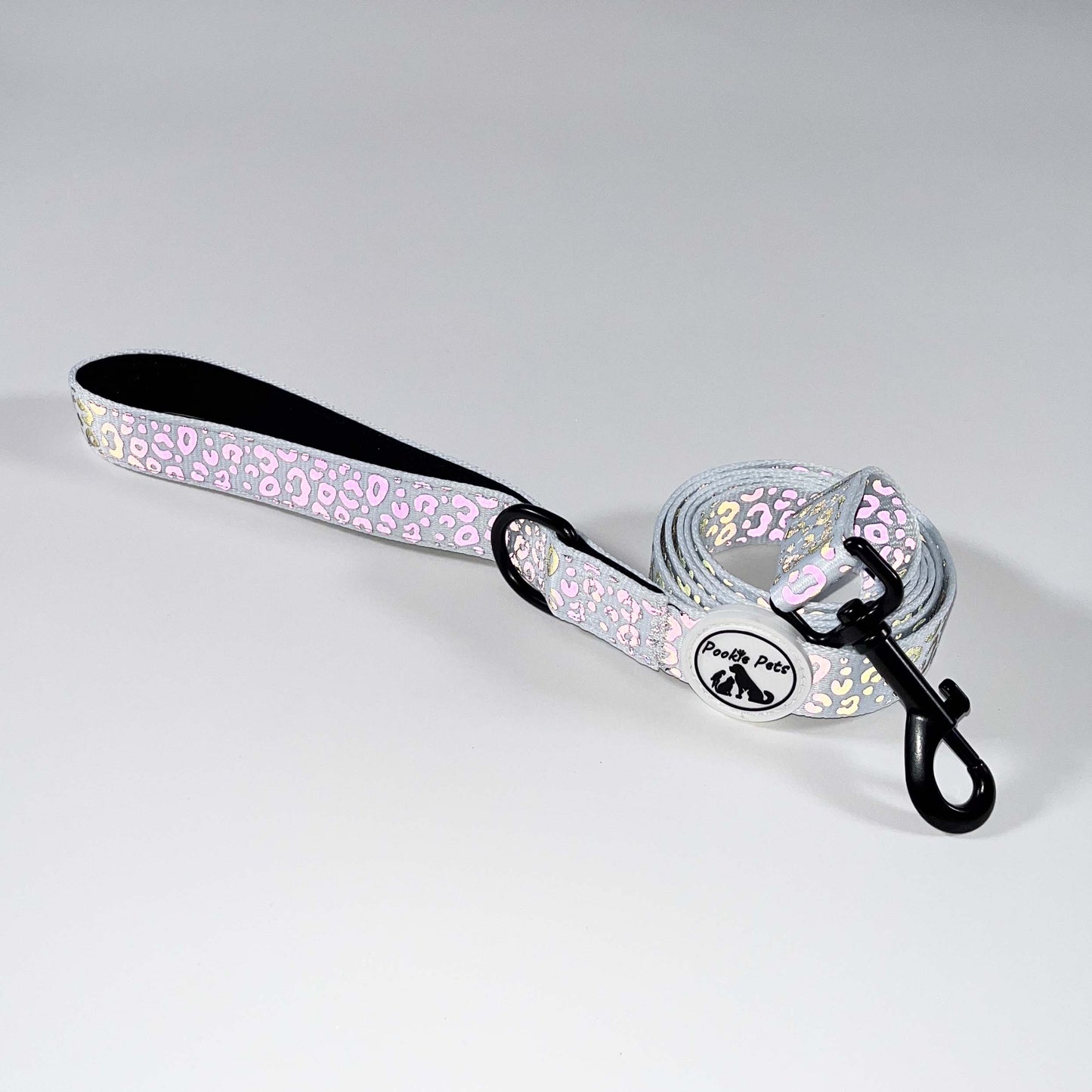 Reflective Leash with Leopard Print by Pookie Pets